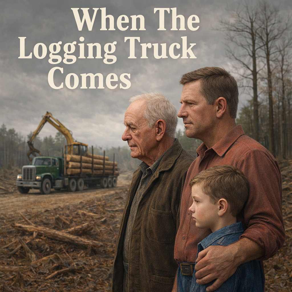 A generational country ballad about land, legacy, and family promises, following three generations as the forest they inherit is repeatedly stripped away when the logging truck comes.