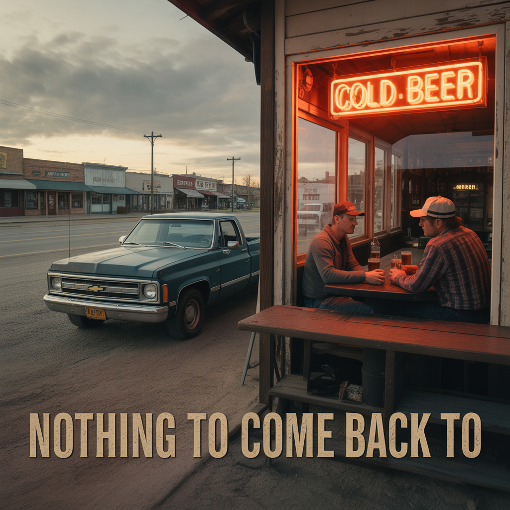 A reflective country story about a man who returns to his hometown years later and realizes the life he escaped is still waiting for the ones who never left.