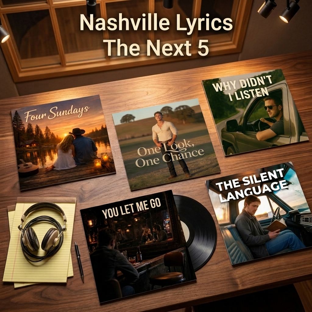 photo showing 5 more top songs from Nashville Lyrics