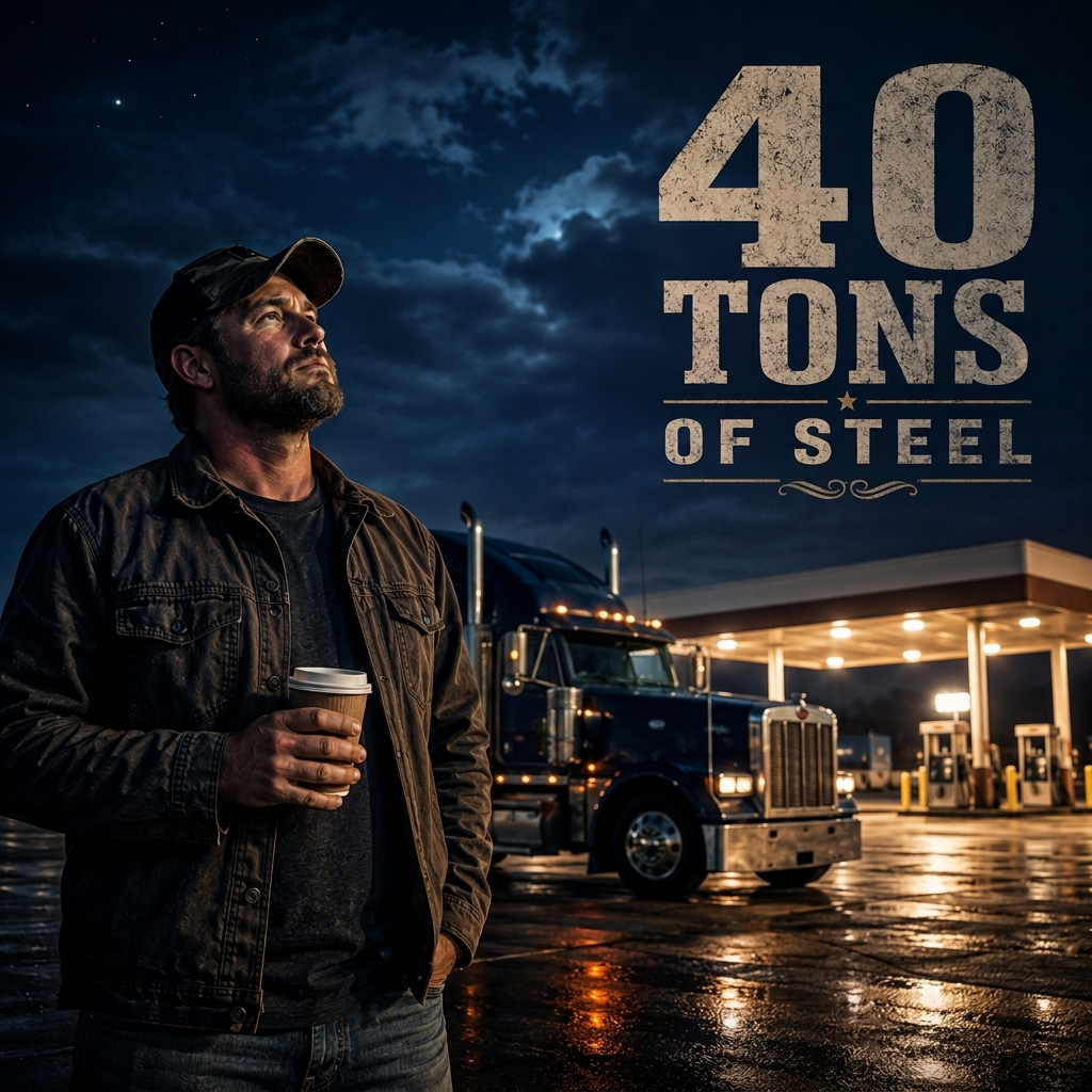 Image for 40 Tons of Steel, a Nashville Lyrics Country Music song honoring the trucking industry
